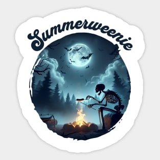 Summerweenie: Summer, Halloween, and Hot Dogs Summerween design Sticker